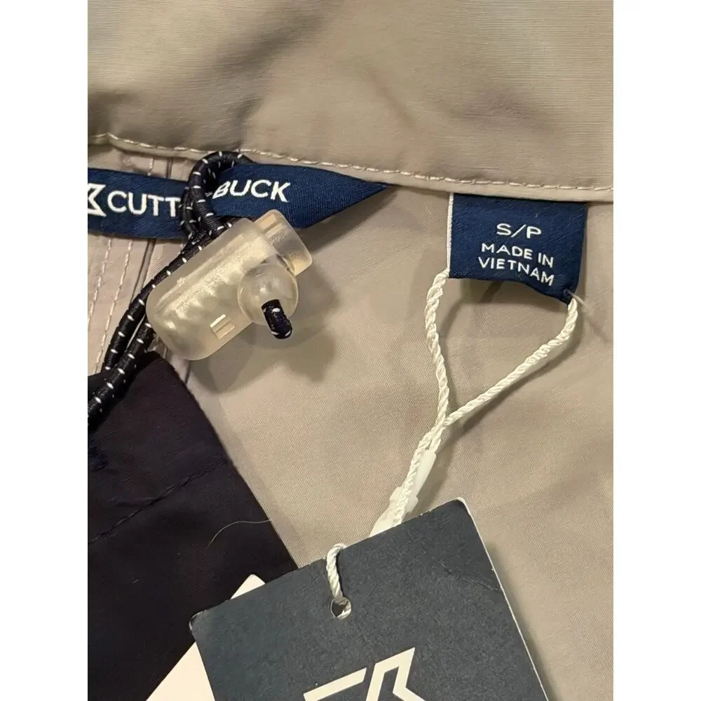 Green Bay Packers helmet Cutter & Buck Charter Eco Mens Full Zip Vest-Small-NWT - Picture 5 of 6